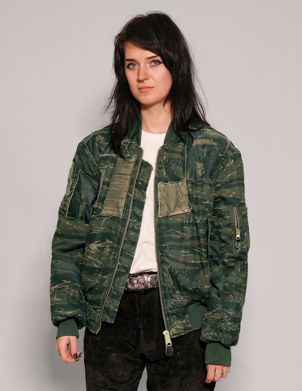 MA 1 Patched Bomber in Tiger Camo