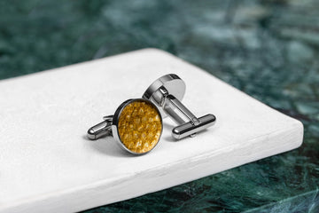 Exquisite Brown Trout Leather Cufflinks – Ethically Sourced by Eherüs at www.brixbailey.com