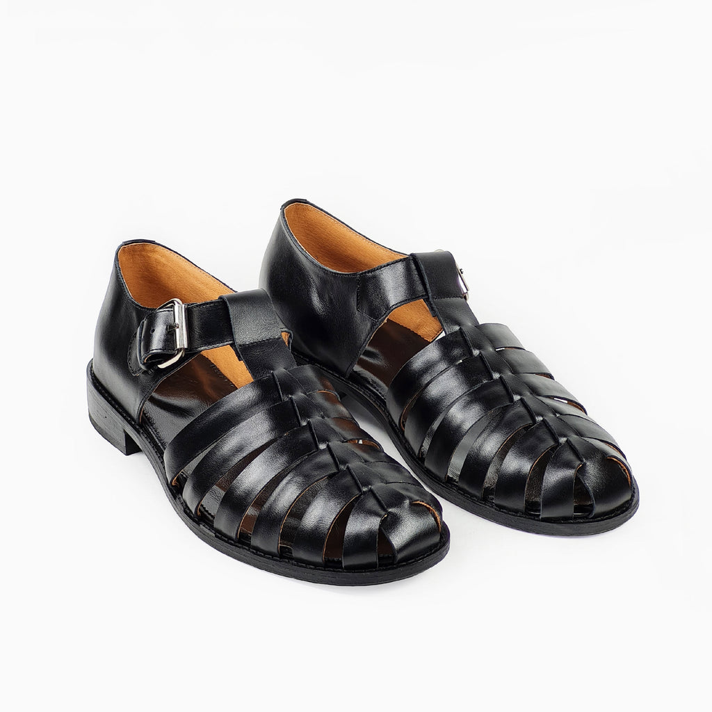 Fishermen-Style Handmade Leather Sandals - Crafted with Care in Lithuania by Daz Studio at www.brixbailey.com