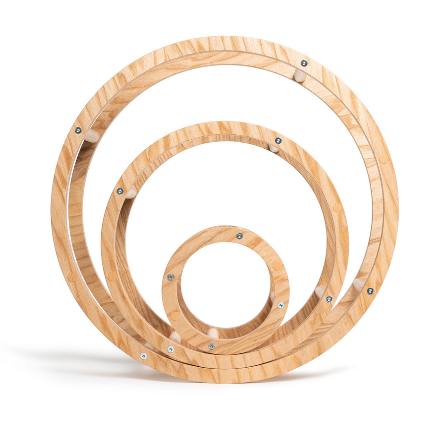 Montessori Wooden Rings Set – Enhance Creativity & Motor Skills by Ewart Woods at www.brixbailey.com