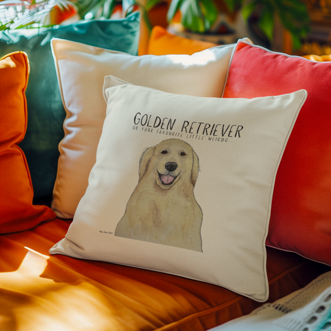 Golden Retriever Cushion – Because Your Couch Needs More Fur!