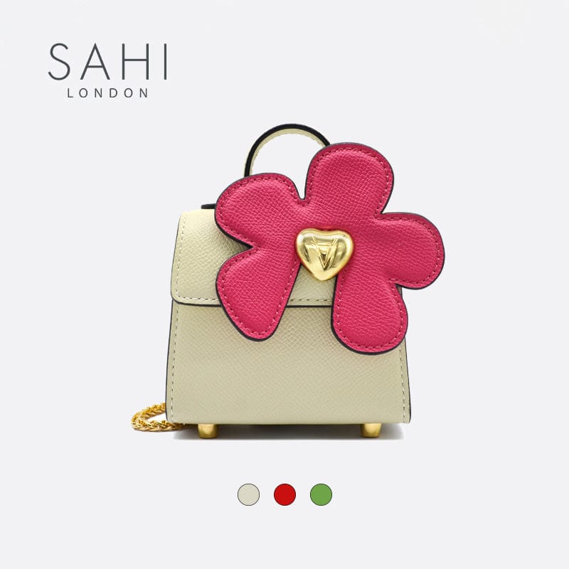 Little Flower Daisy Leather Crossbody Mini Bag