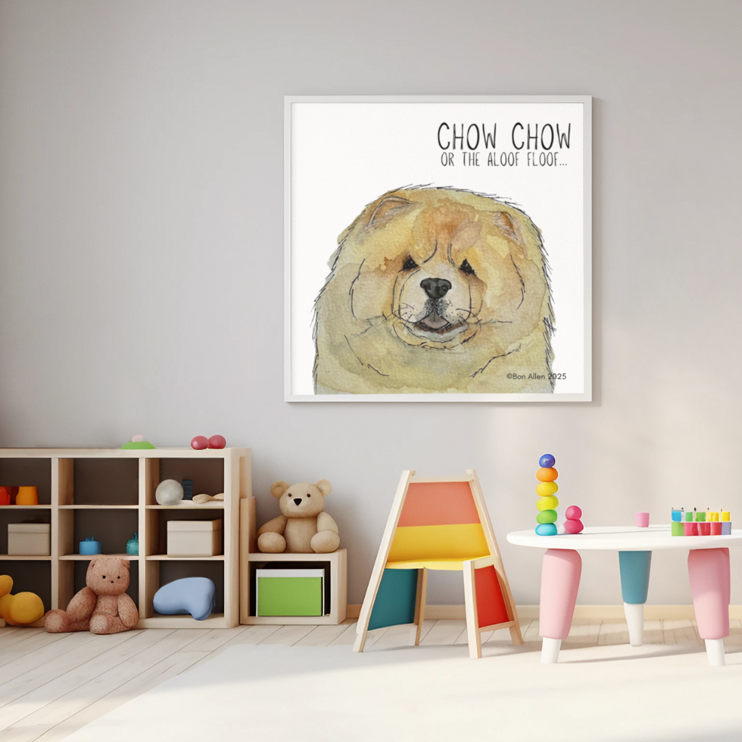 The Aloof Floof in Fine Art – Chow Chow Giclée Print