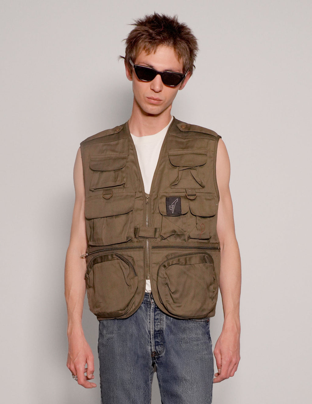 Tactical Gilet Jacket in Khaki