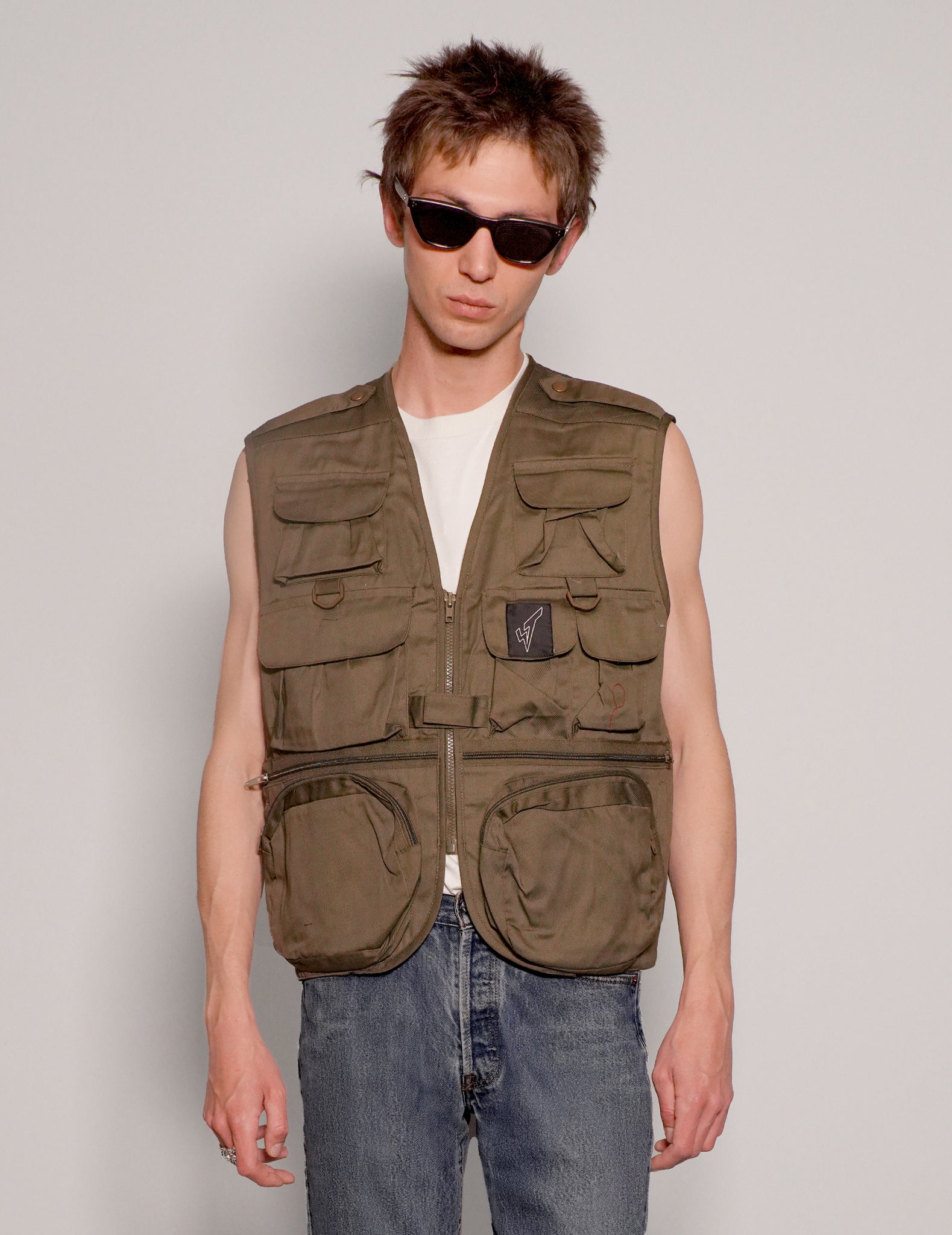 Tactical Gilet Jacket in Khaki