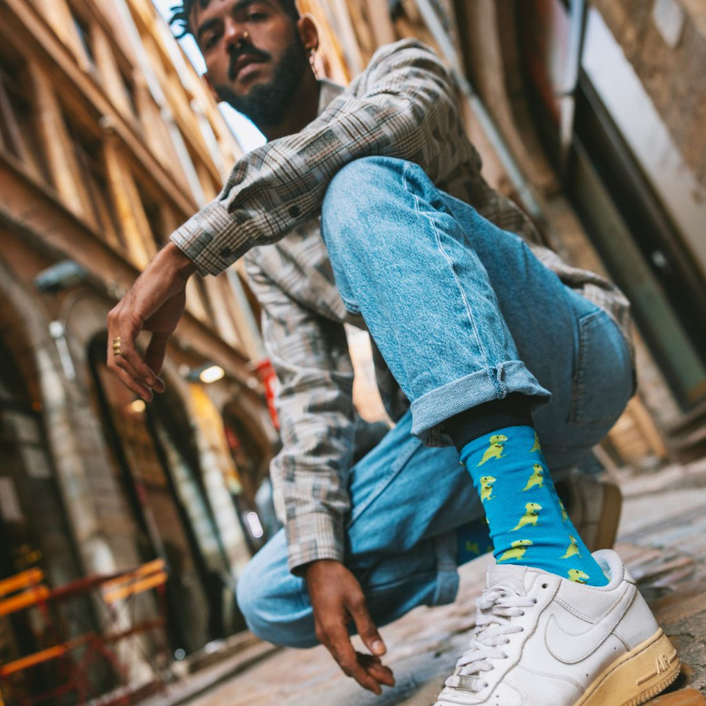 T-Rex Matching Bamboo Socks for Adults and Children