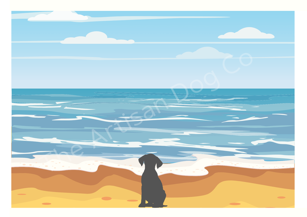 Dog in Nature Prints A4 and A3 Landscape