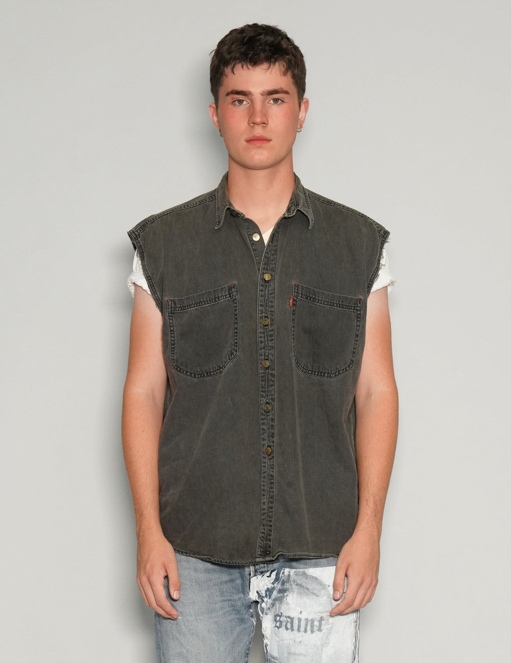 Levi's Denim Vest Party Back