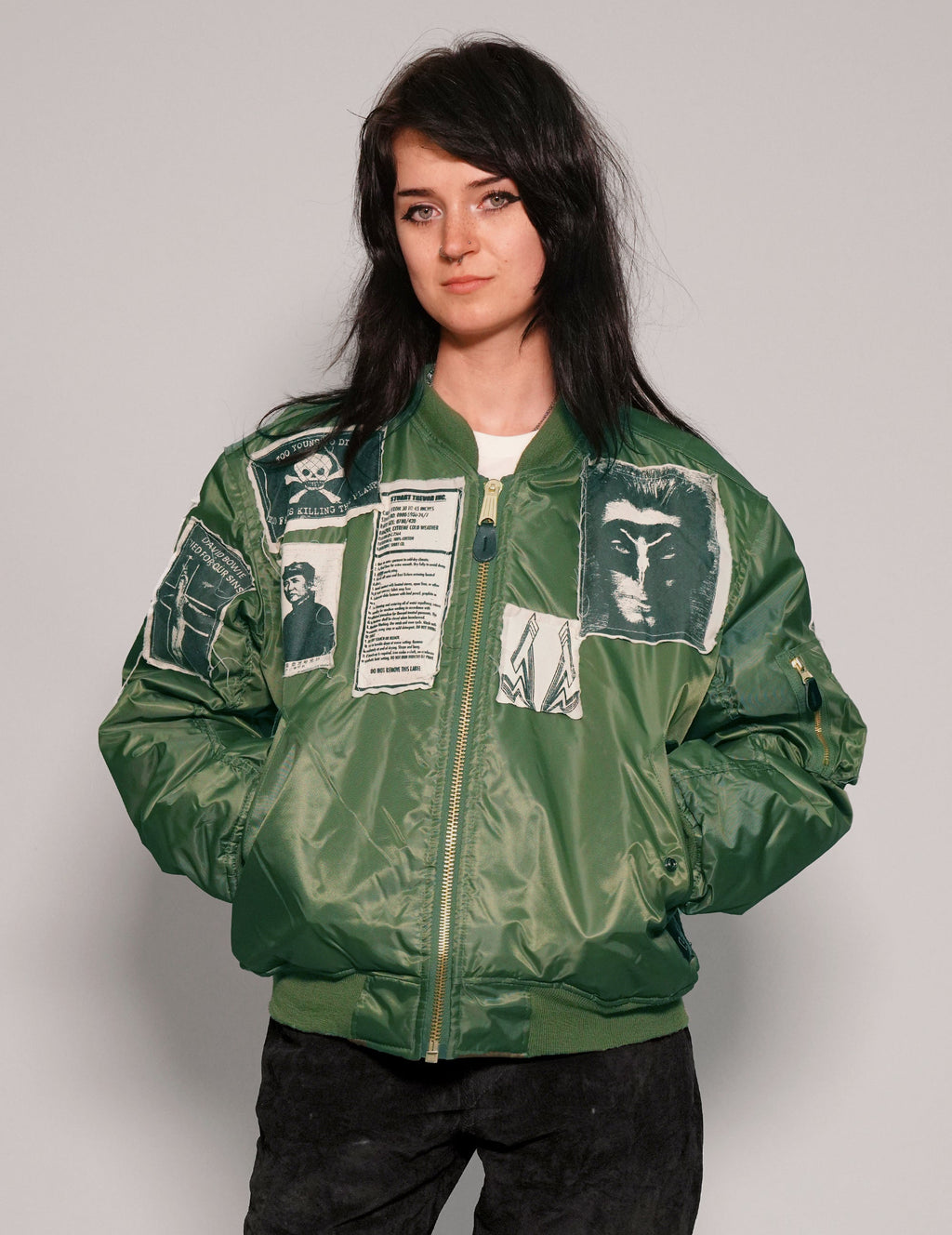 MA 1 Patched Bomber in Green