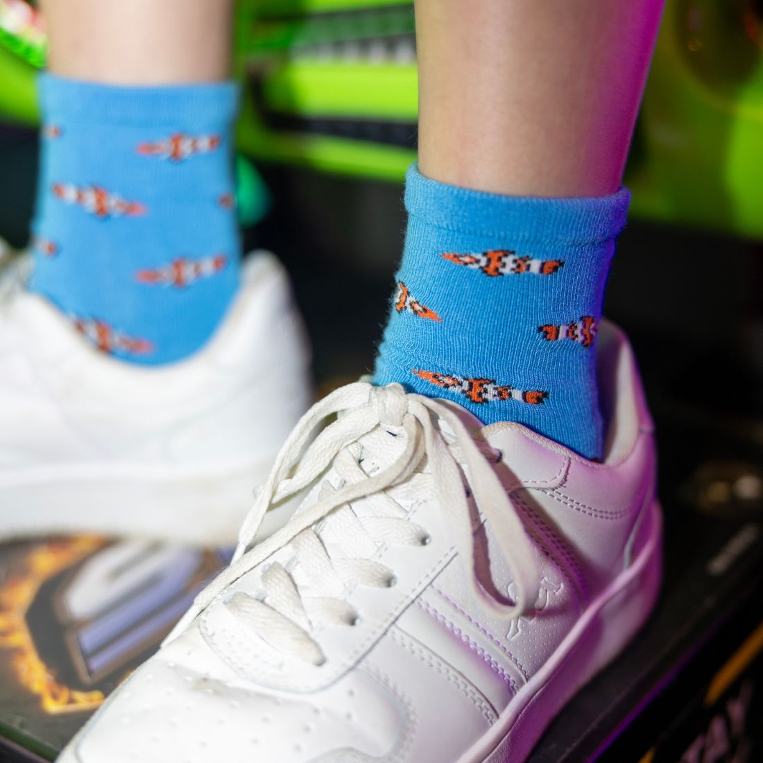 Clown Fish Matching Bamboo Socks for Adults and Children