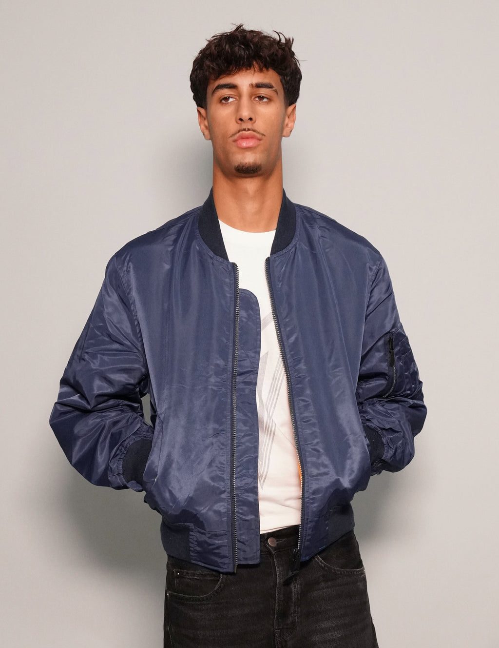MA-1 Light Weight Bomber Jacket in Blue
