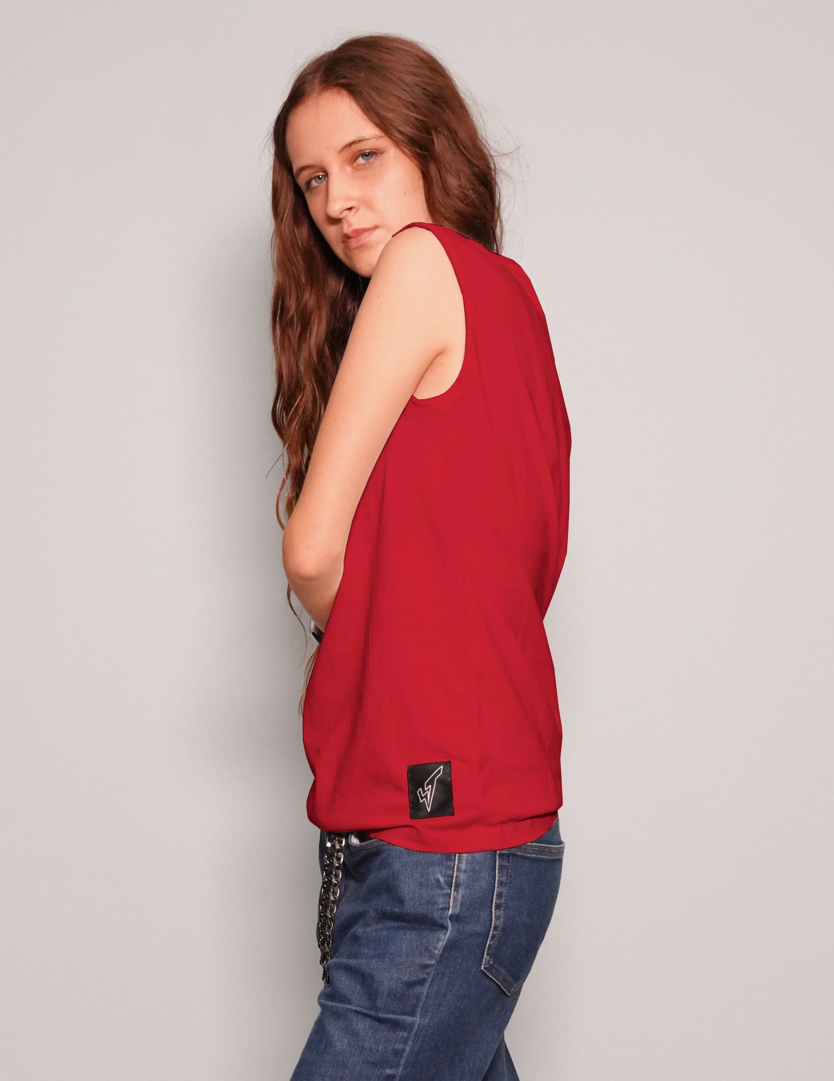 'Anarchy' Vest in Red