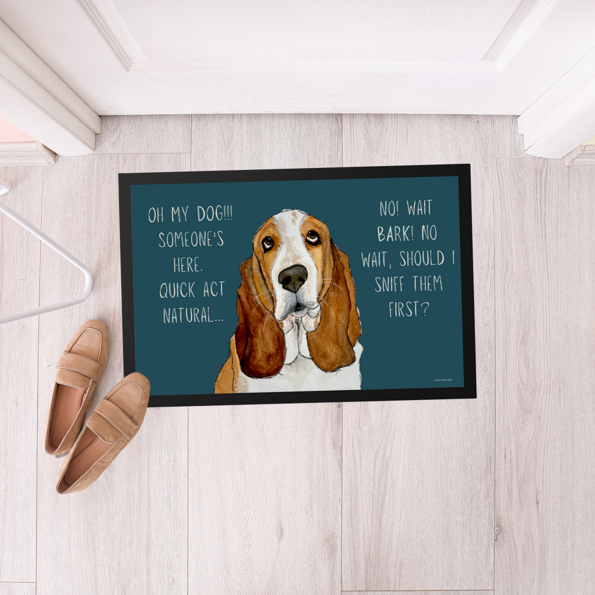Basset Hound Door Mat – The Ultimate Welcome Committee!