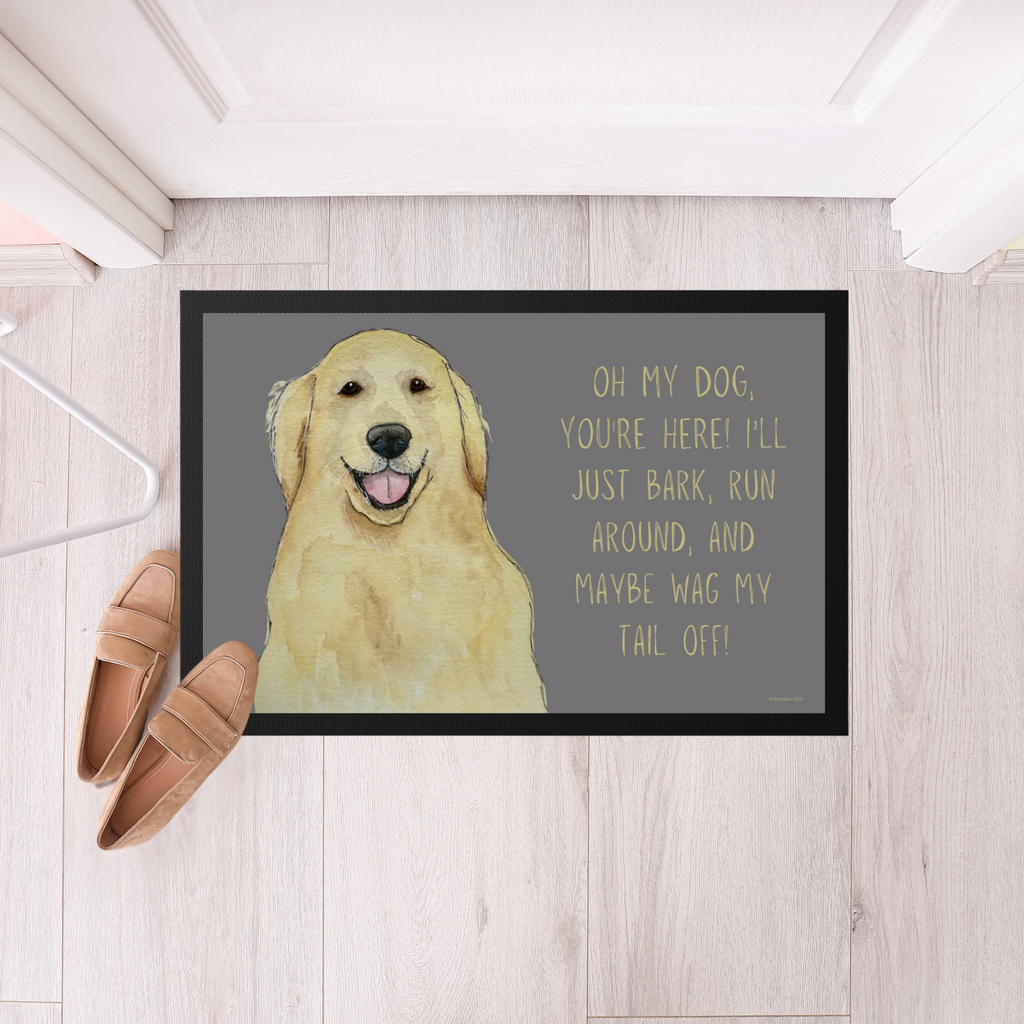 Golden Welcome: The Ultimate Wagging Greeting!
