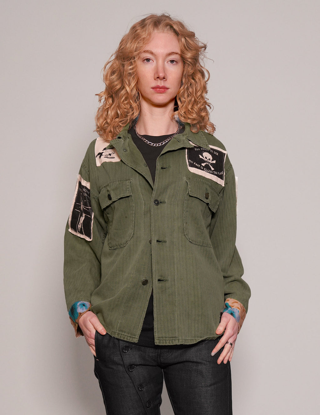 'Saint' Unisex Patched Field Shirt