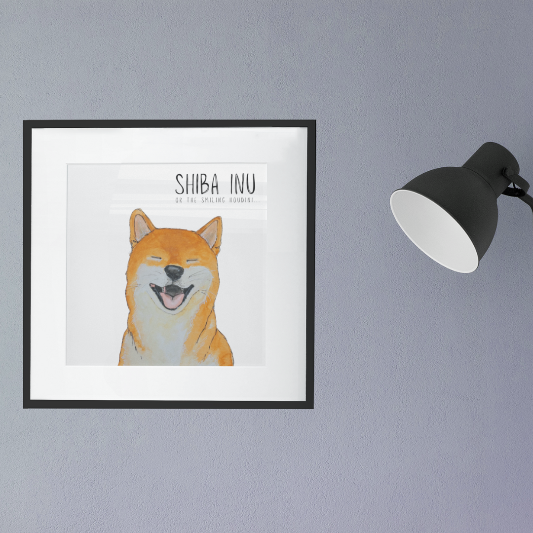 Escape Artist Elegance: The Shiba Wall Print
