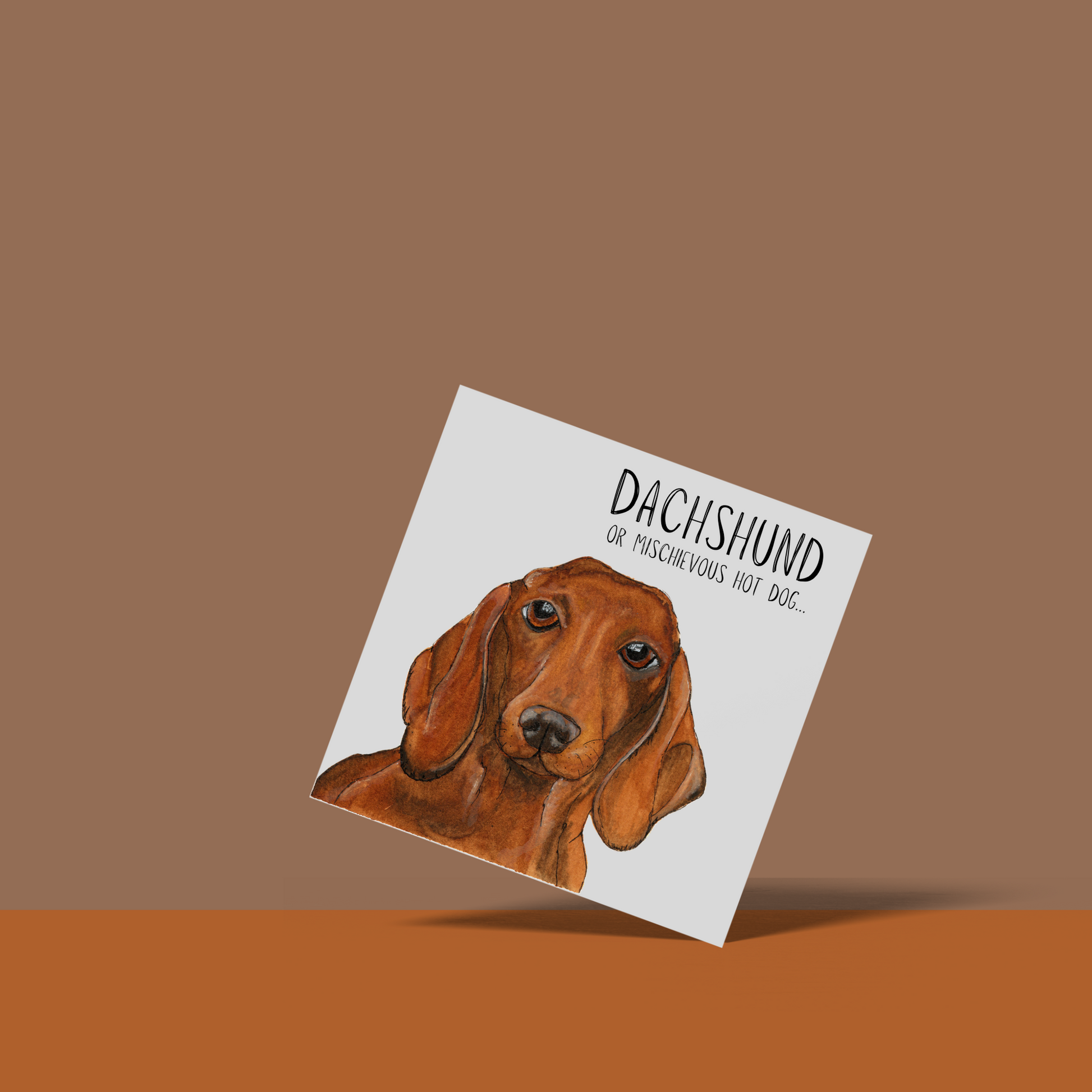 Mischievous Sausage – A Card as Cheeky as a Dachshund!