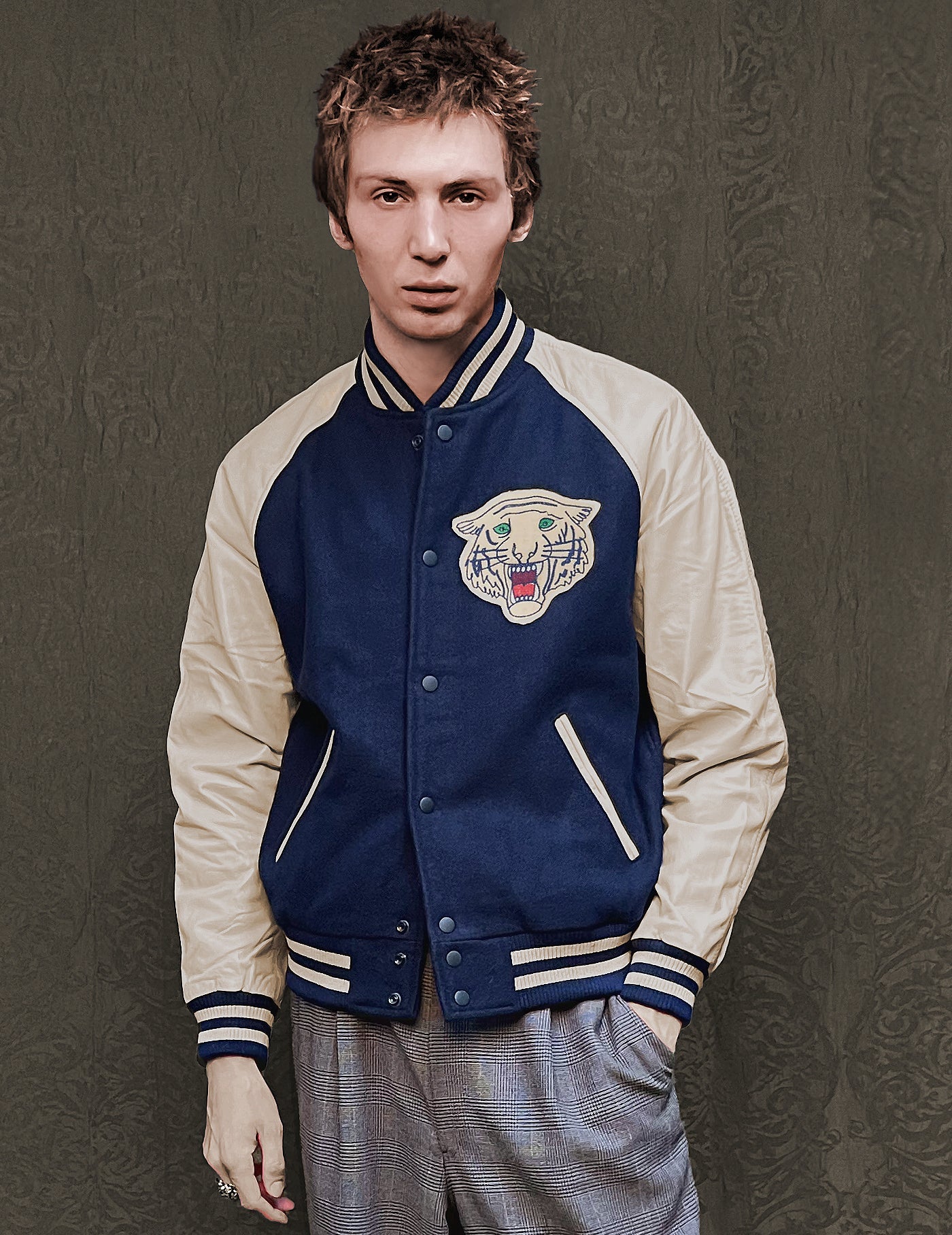 IMMORTAL Varsity Bomber Jacket - Blue