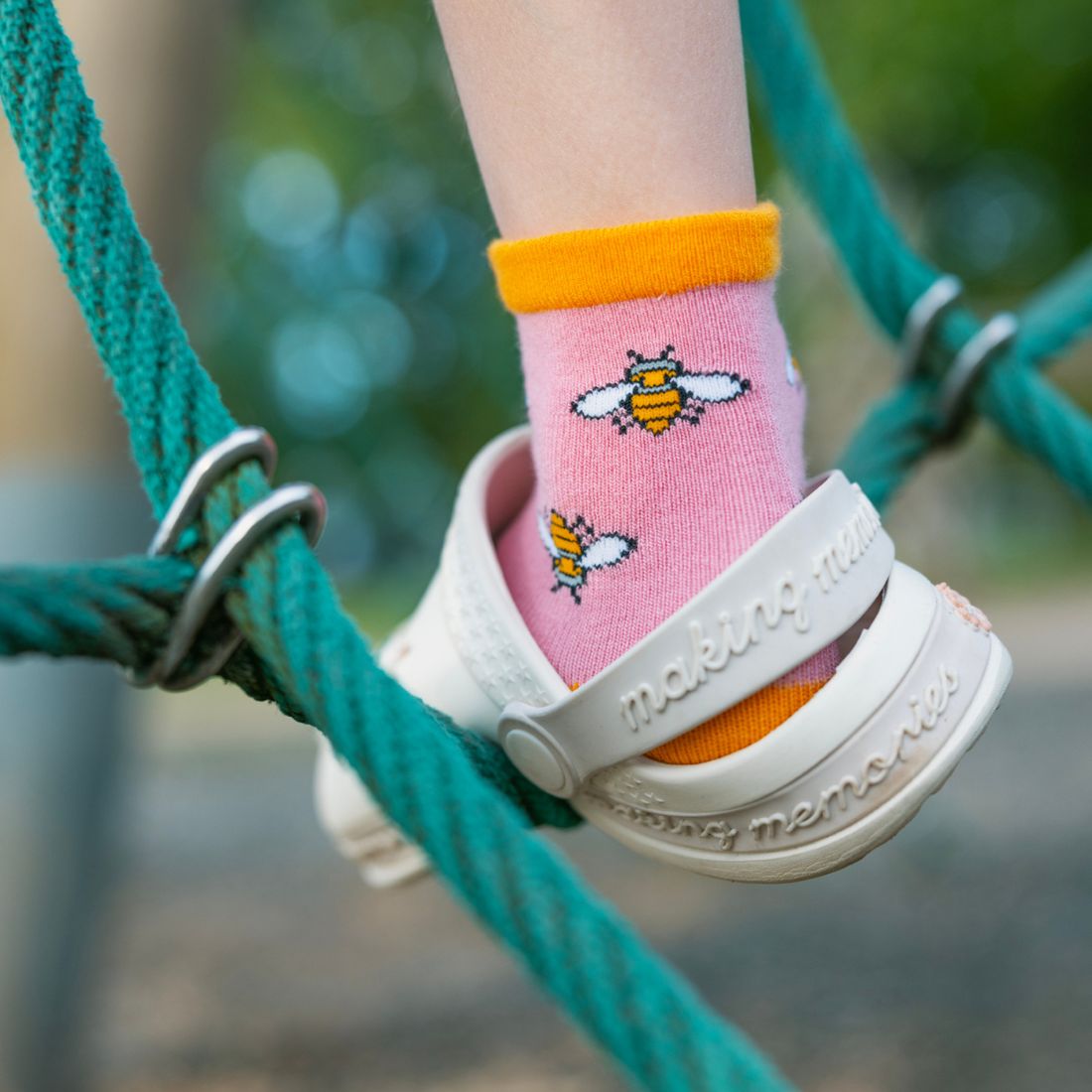 Bumblebee Matching Bamboo Socks for Adults and Children