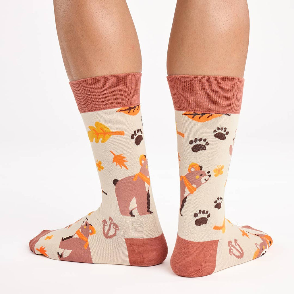 Bear With Me Autumn Forest Socks