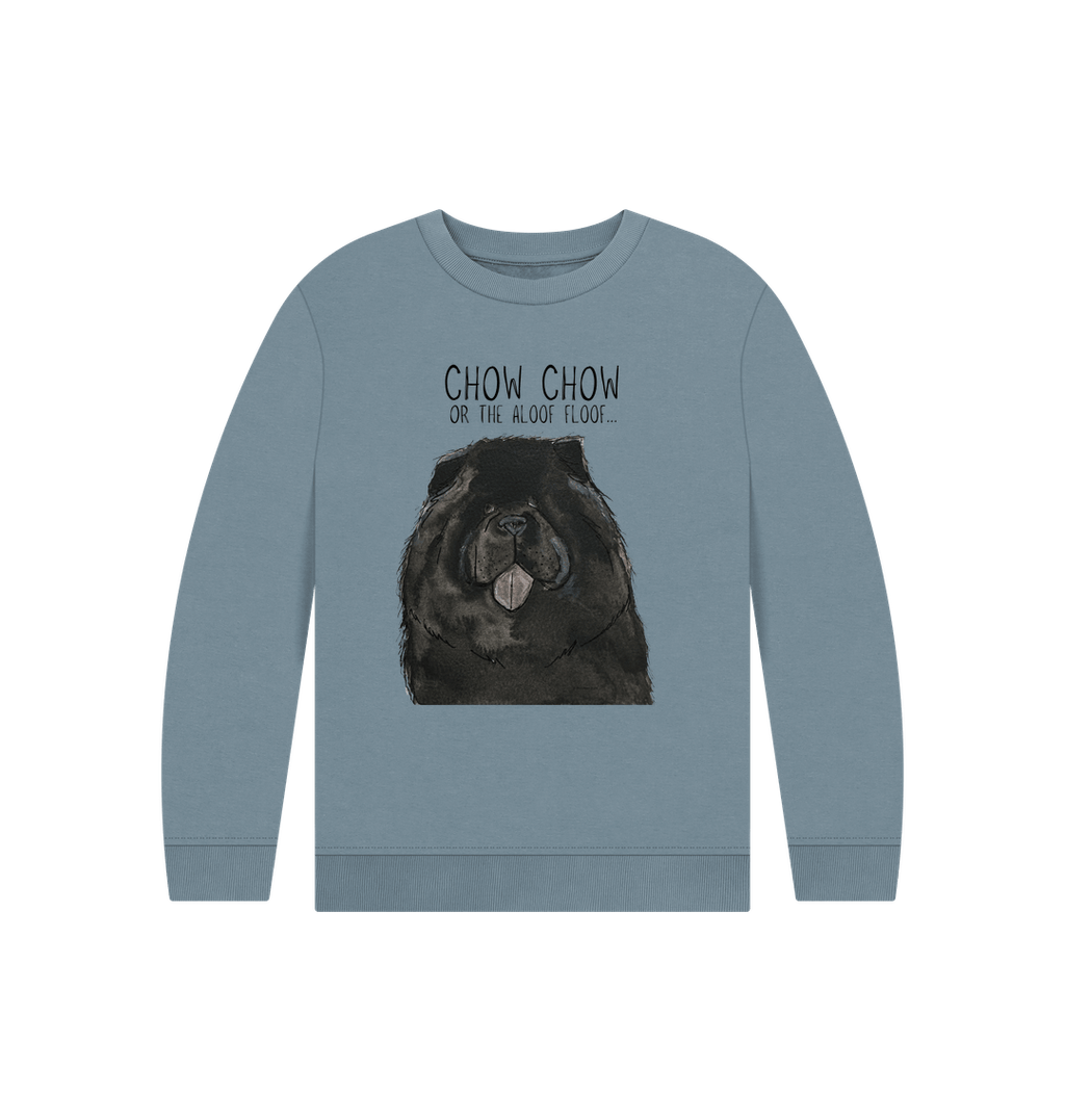 Cozy Black Chow Chow Child's Sweatshirt – Adorable Dog-Themed Kids' Clothing
