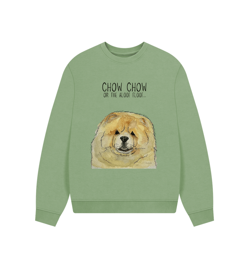 Snuggle Up in Style: Fawn Chow Chow Oversized Sweatshirt