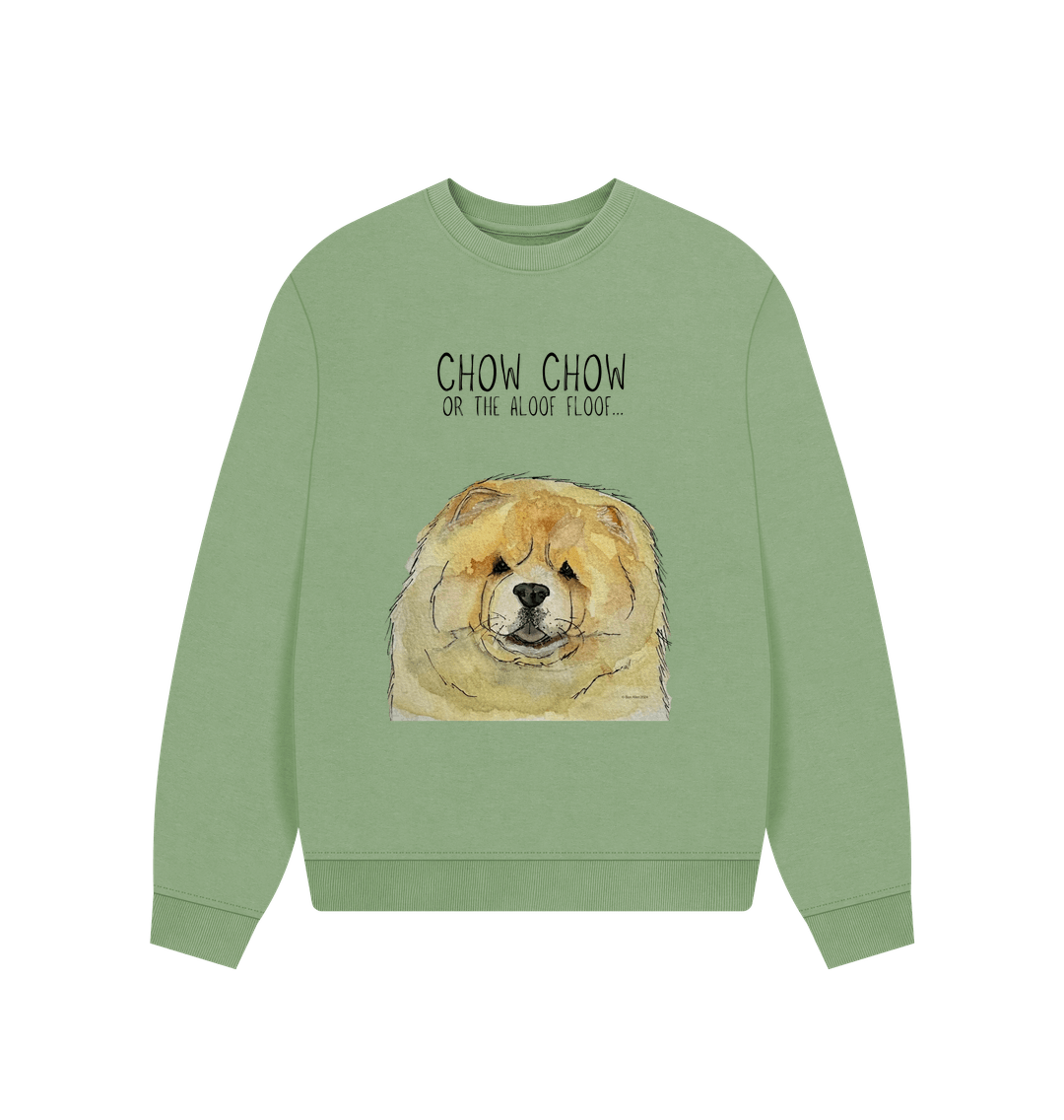 Snuggle Up in Style: Fawn Chow Chow Oversized Sweatshirt