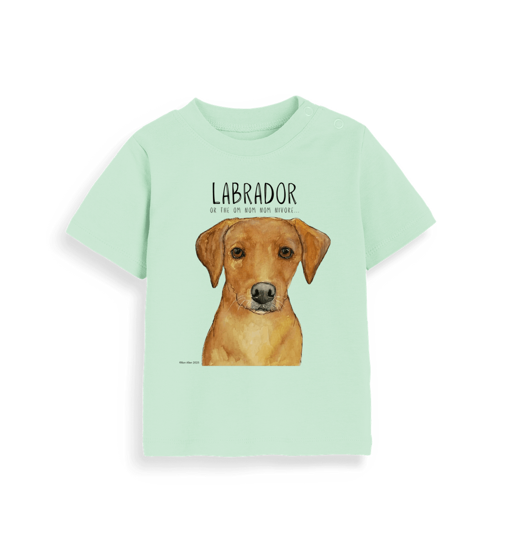 Tiny Tummy, Big Appetite – Baby’s First Fox Red Labrador Tee