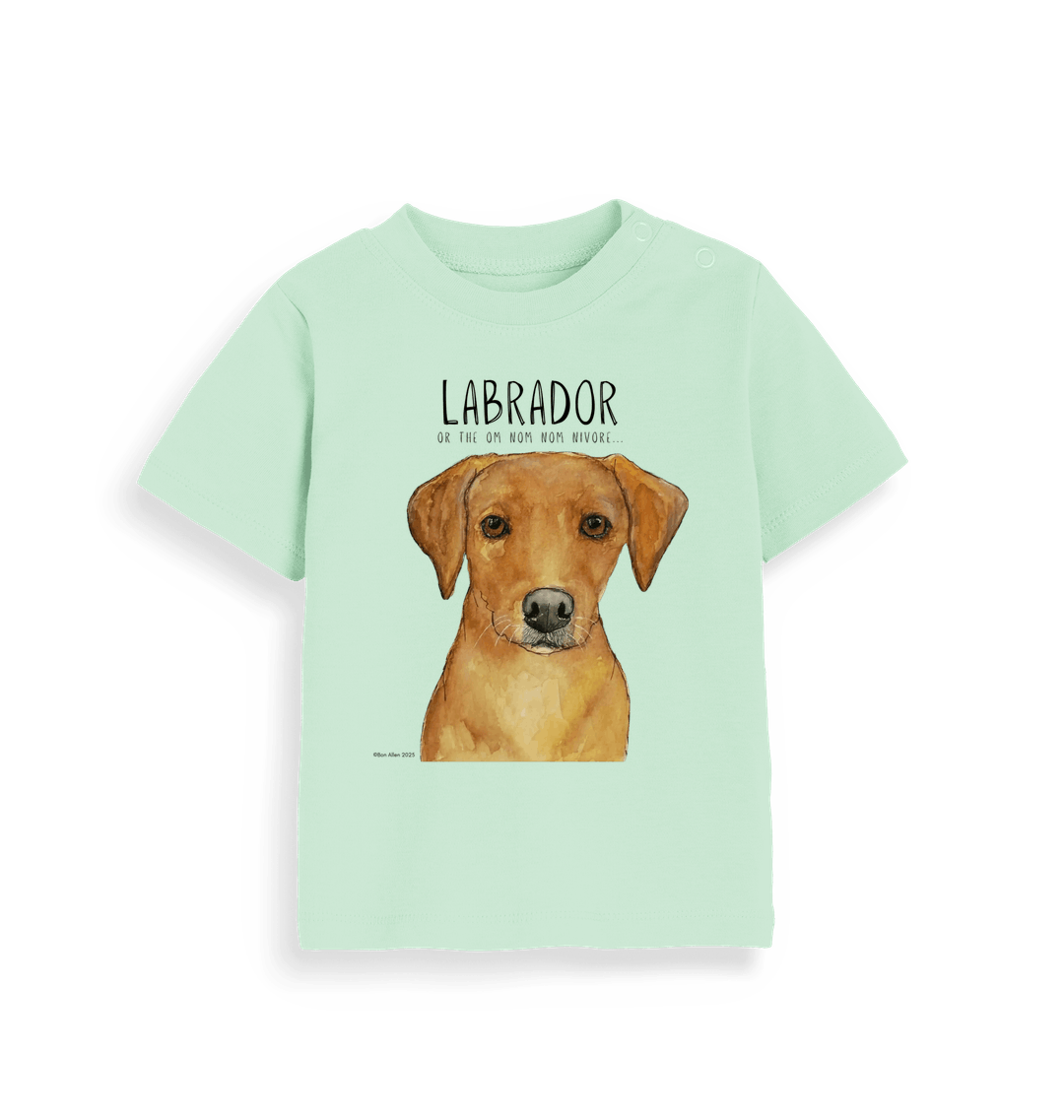 Tiny Tummy, Big Appetite – Baby’s First Fox Red Labrador Tee