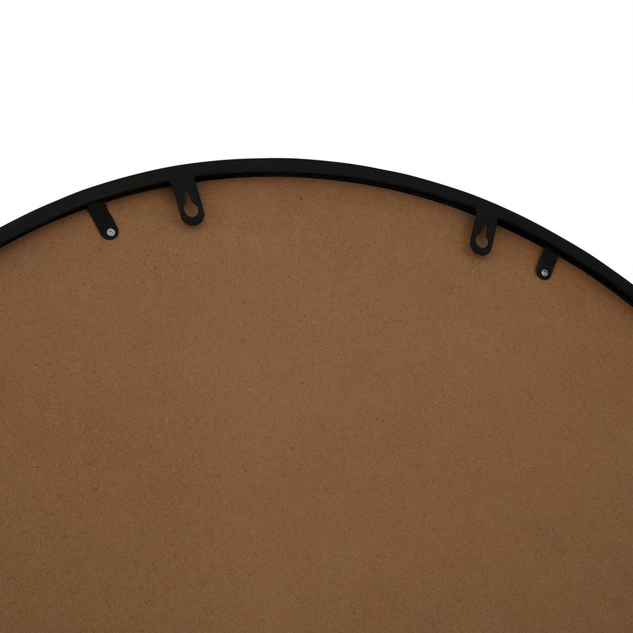 Rustic arched mirror with brown rust-effect finish, 200cm tall, solid wood frame, vintage home decor statement piece by Sostter at brixbailey.com