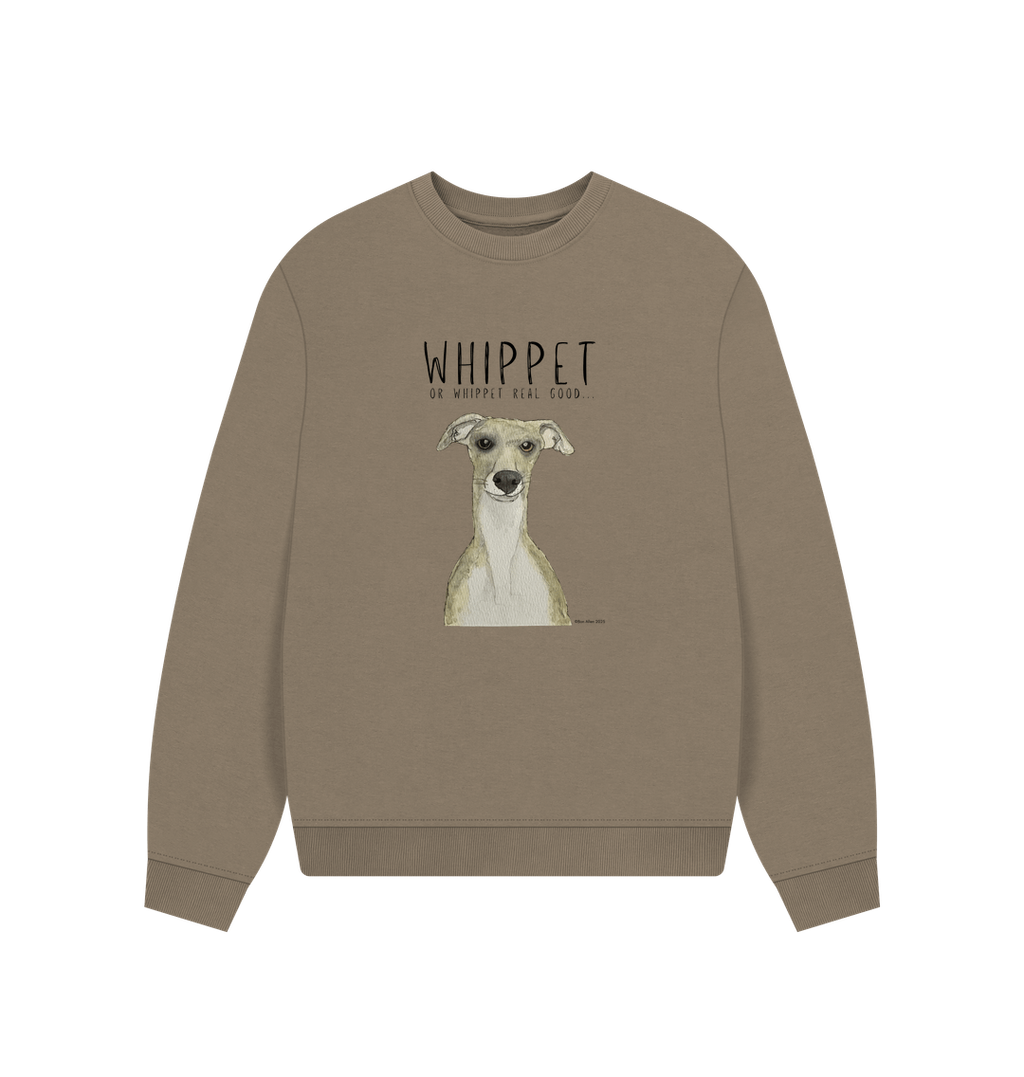 Whippet-Inspired Women’s Oversized Sweatshirt: Cozy, Cool, and Zoomie-Approved!