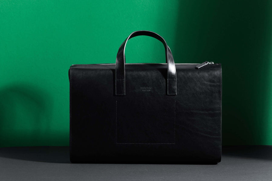 Model Brief – Classic Leather Briefcase, Crafted in Estonia by Craftory at brixbailey.com