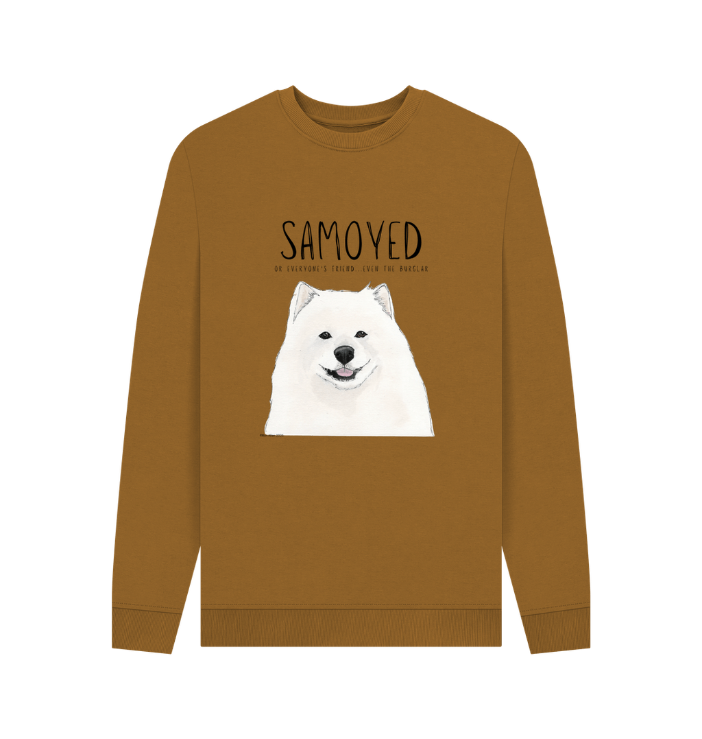 Warm, Fluffy & Slightly Suspicious – Samoyed Crewneck Sweatshirt