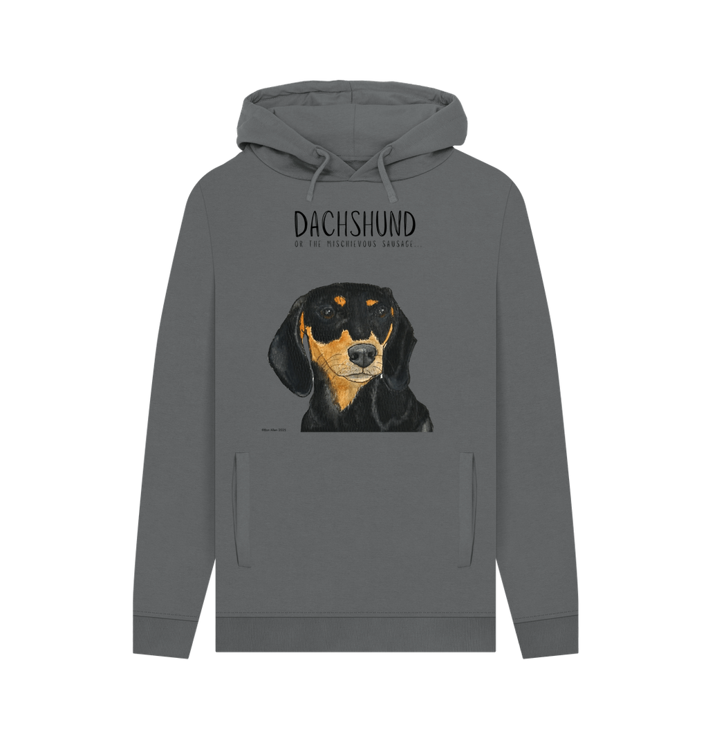 Black & Tan Dachshund Hoodie – Small Legs, Big Attitude!