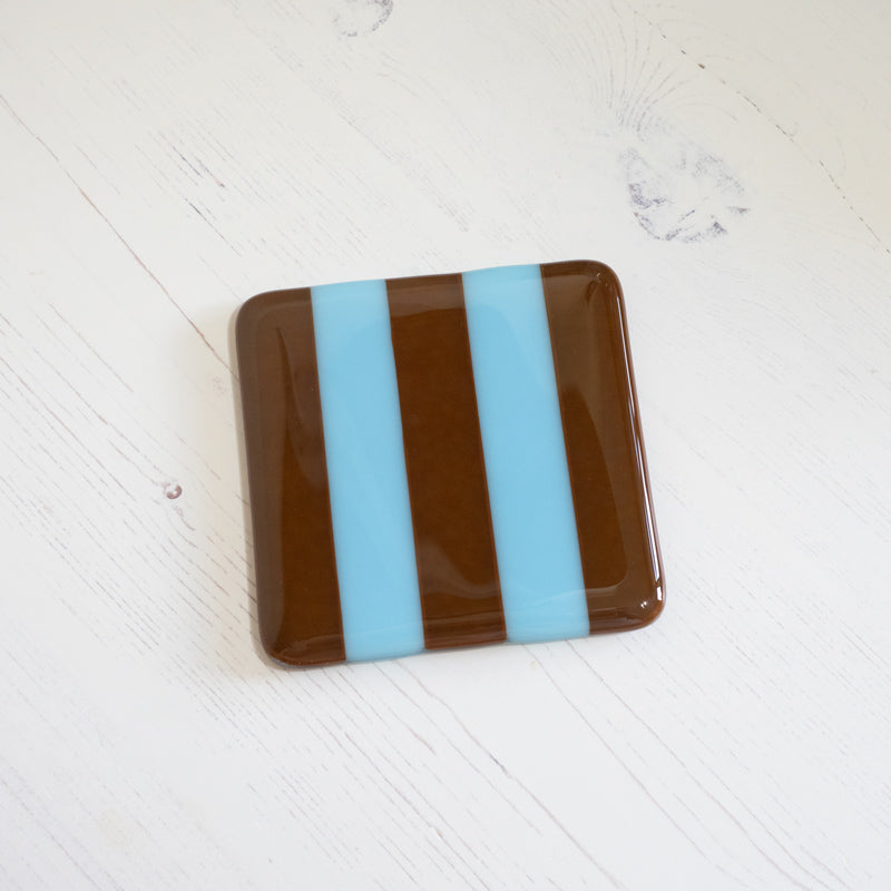 10cm Striped Dual Coloured Coaster - Bullseye Collection