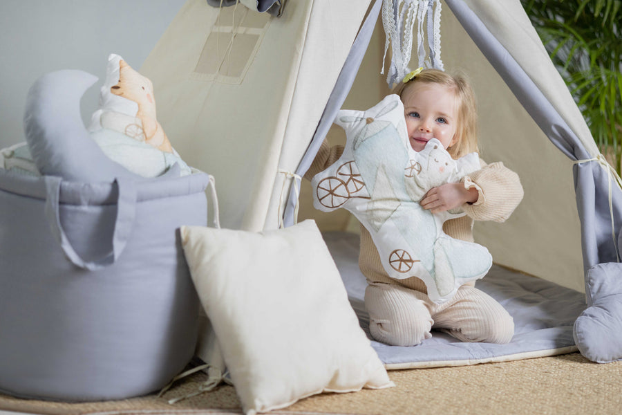 Eeyore Tipi Tent Set – Soothing & Safe Kids Play Space by Sówka at brixbailey.com