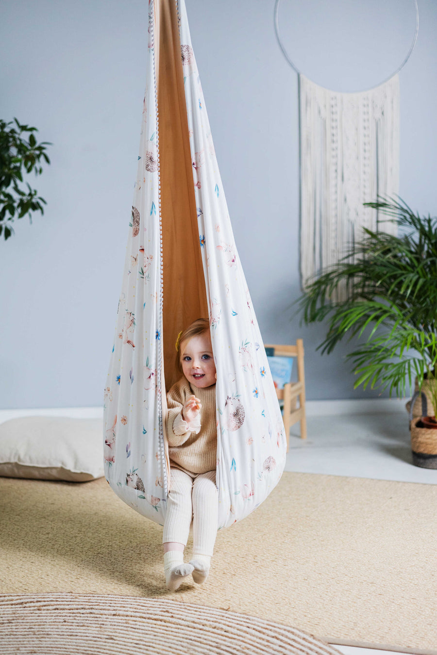 Kids Cocoon Hammock – Safe & Fun Indoor/Outdoor Swing by Sówka at brixbailey.com