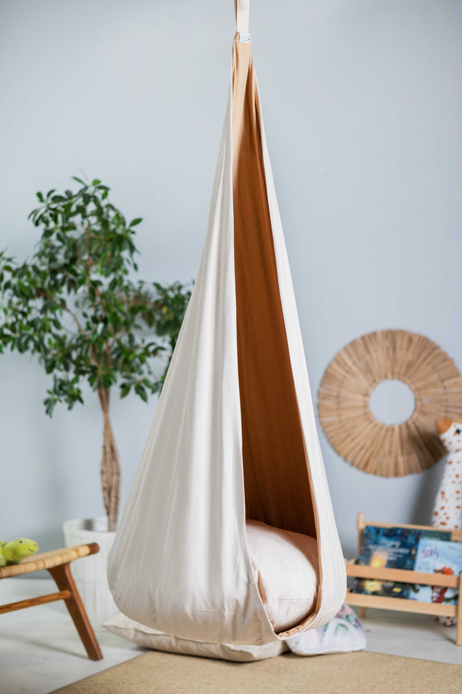 Kids' Cozy Cocoon Hammock – Safe, Fun & Comfortable Swing by Sówka at brixbailey.com