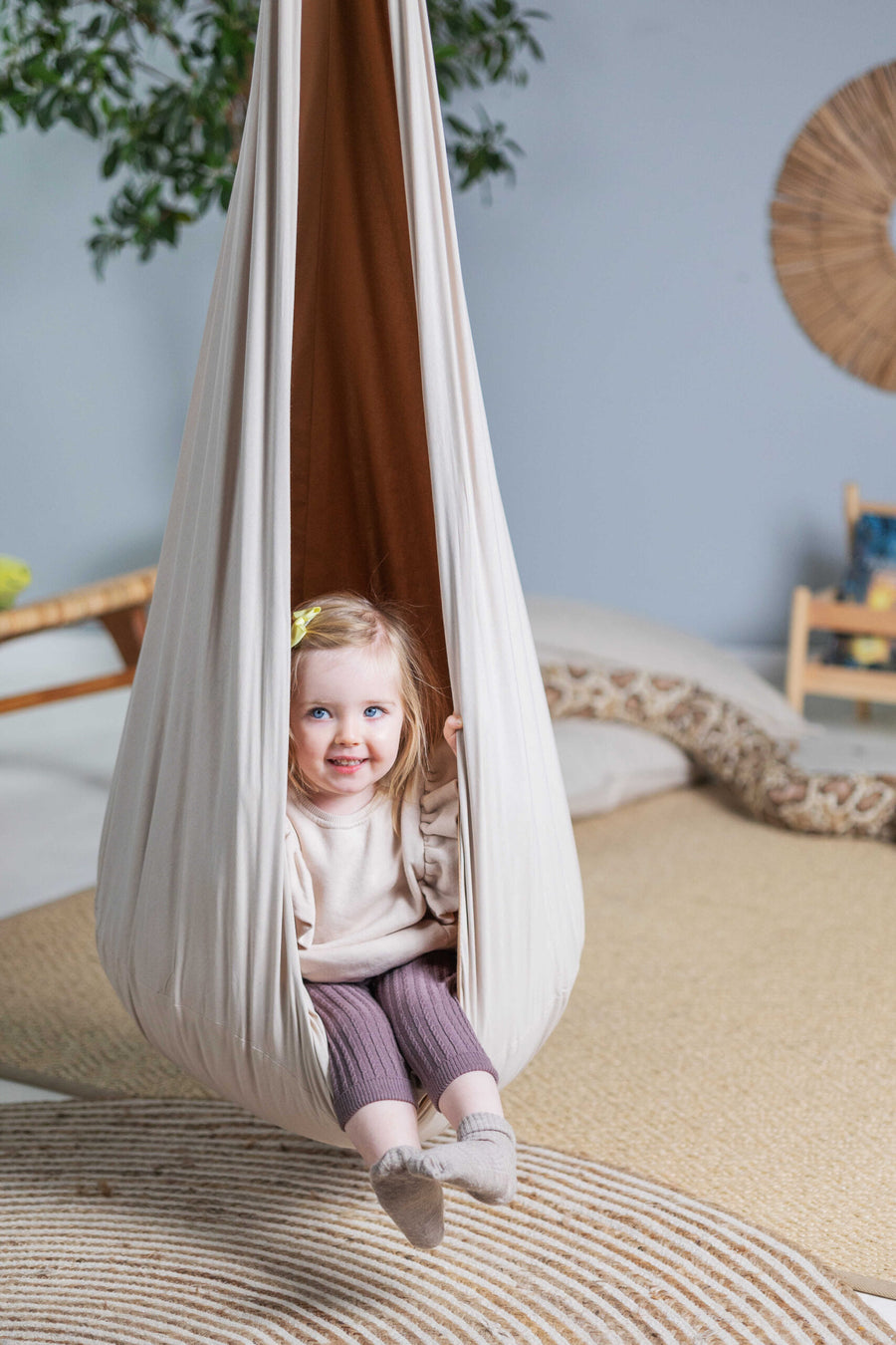 Kids' Cocoon Hammock – Fun, Safe & Allergy-Friendly Swing by Sówka at brixbailey.com