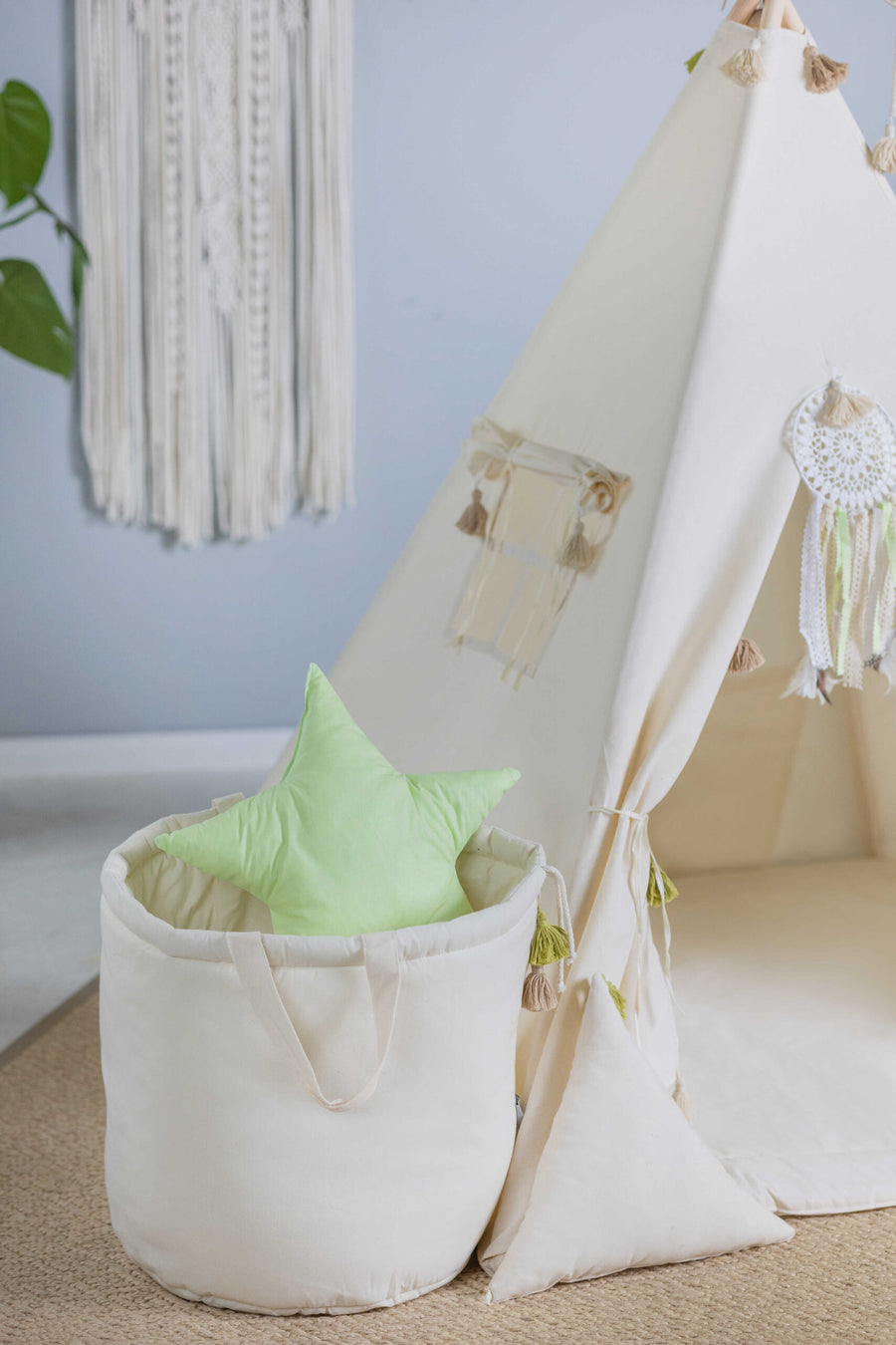 Charming Tipi Tent Set for Kids – Cozy & Imaginative Play Space by Sówka at brixbailey.com