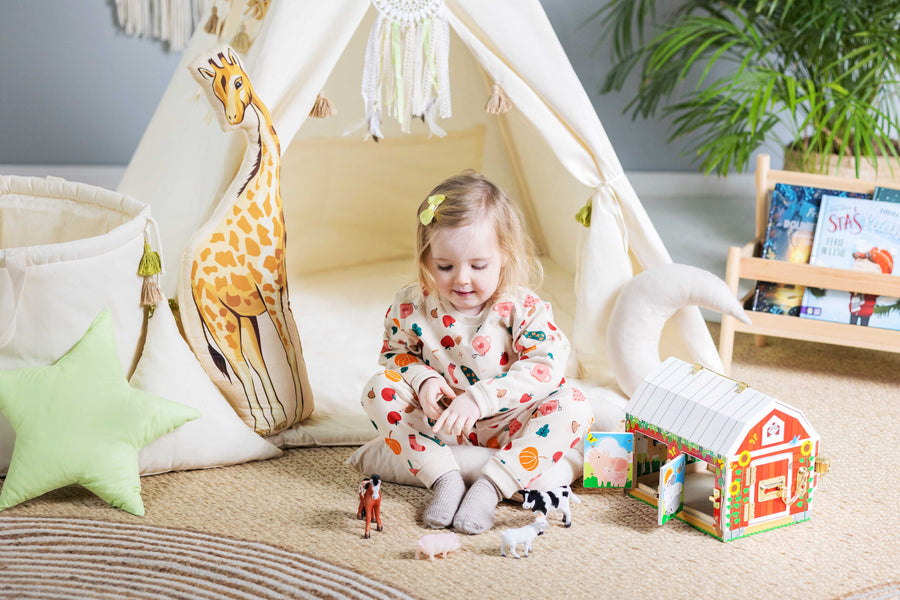 Charming Tipi Tent Set for Kids – Imaginative & Cozy Play Space by Sówka at brixbailey.com