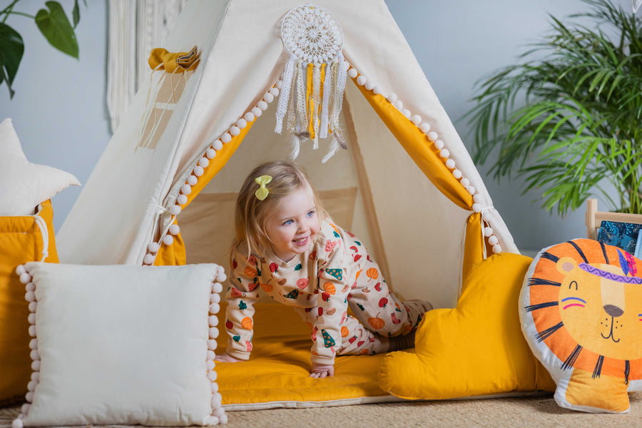 Enchanting Tipi Tent Set for Kids – Playful & Portable by Sówka at brixbailey.com