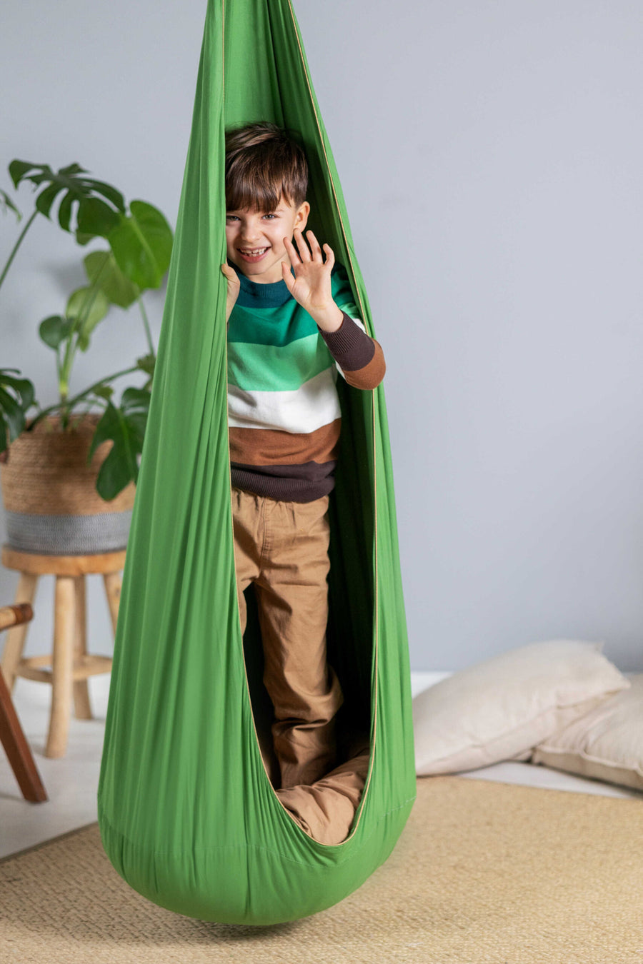 Kids' Cozy Cocoon Hammock – Fun & Comfy Indoor/Outdoor Swing by Sówka at brixbailey.com