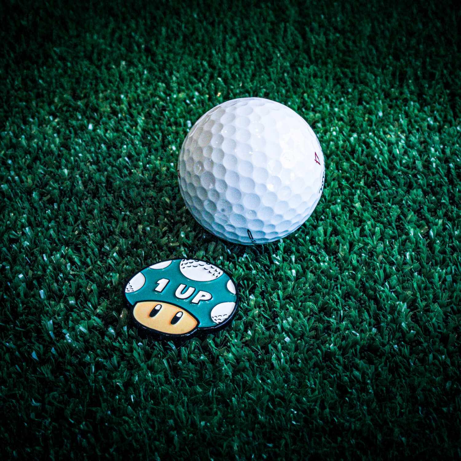 1UP Mushroom Golf Ball Marker