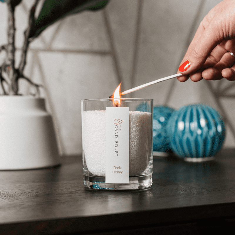 Elegant Scented Candle – Rose Gold Lid & Vegan Wax by Candledust at www.brixbailey.com