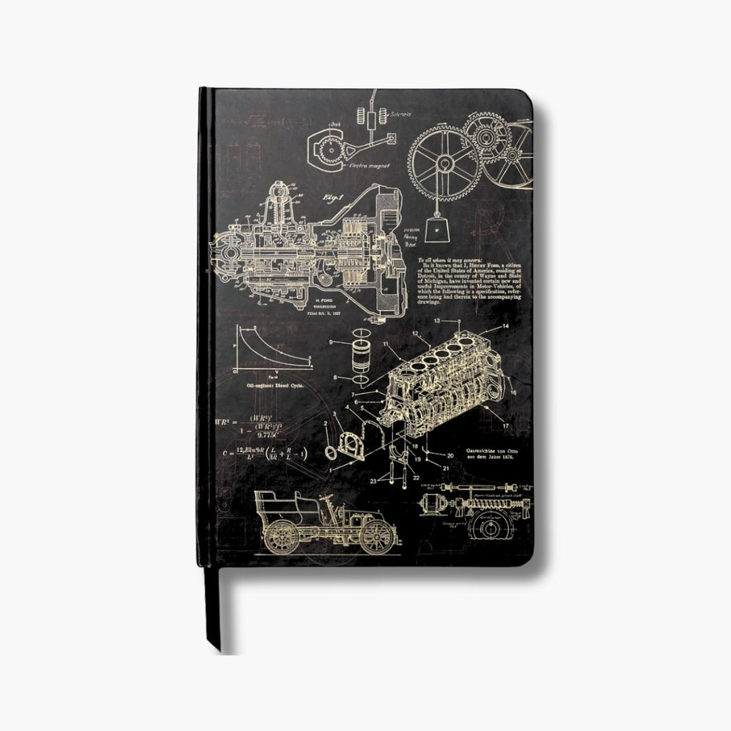 Mechanical Engineering A5 Hardcover Notebook
