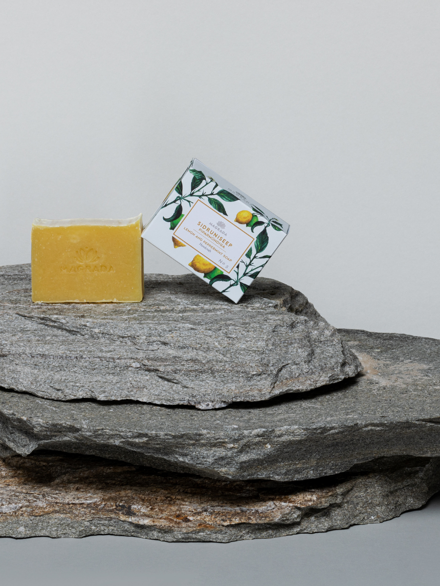 Invigorating Lemon Mint Soap – Organic & Handmade Refreshment by Magrada Organic Cosmetics at www.brixbailey.com