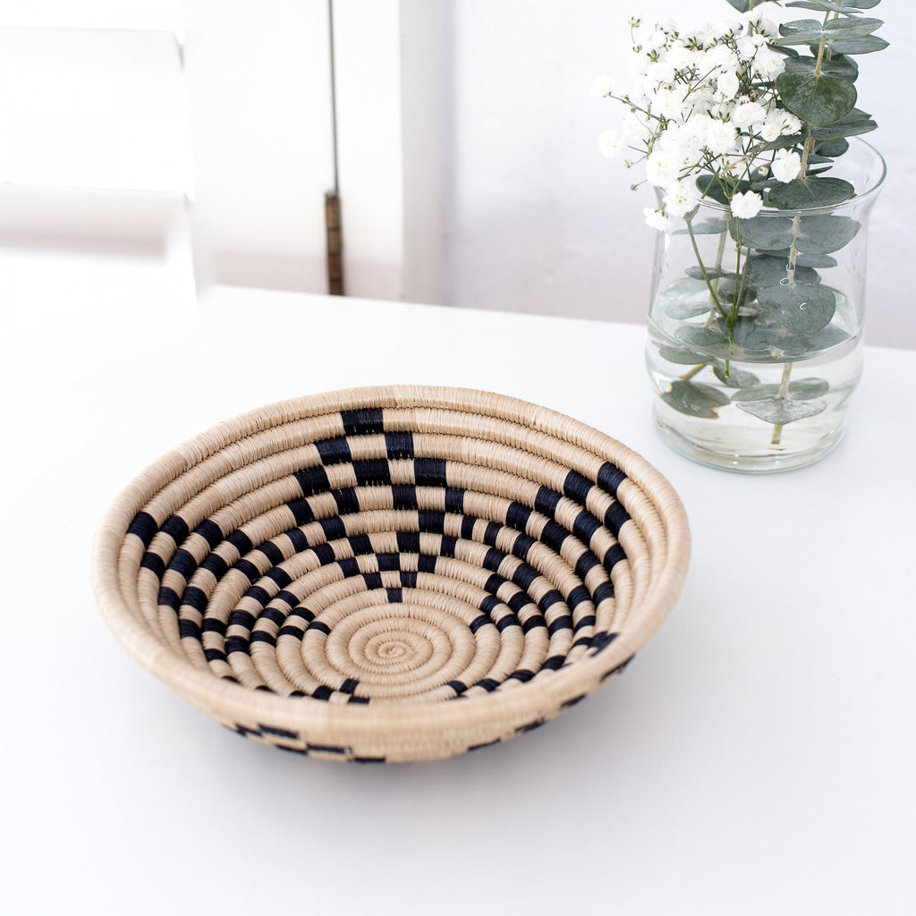 Woven Sisal Bowls, Handcrafted in Natural Colours