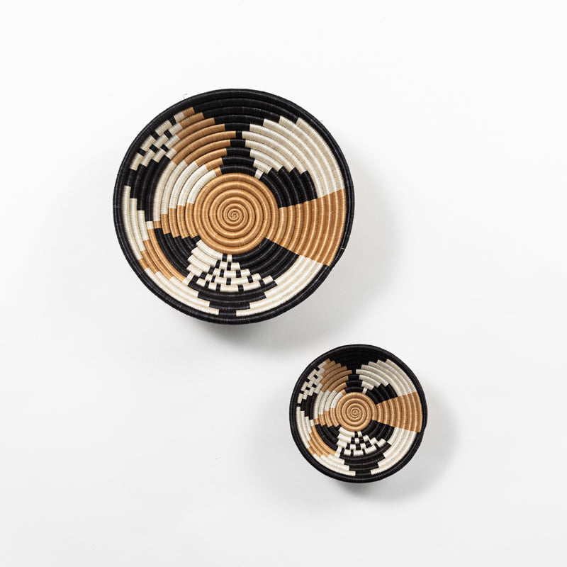 Diversiform Woven Bowls in Natural Sisal