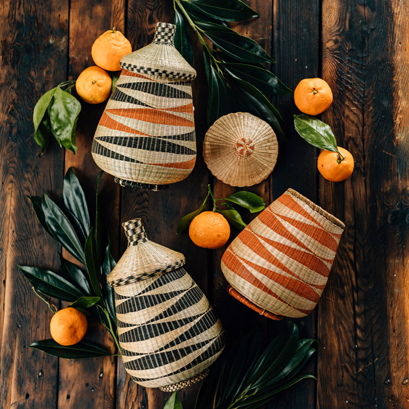 Teardrop Basket Handwoven Rwanda